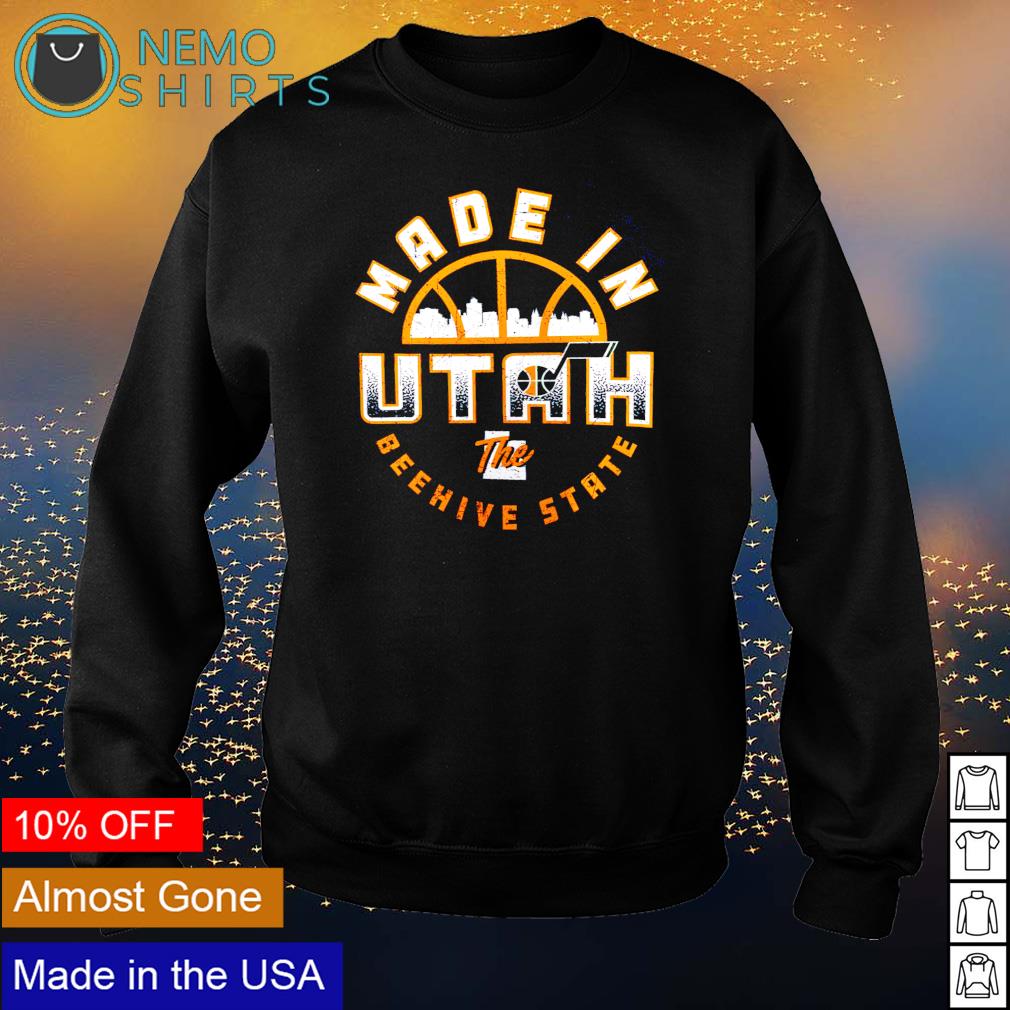 Utah Jazz Made In the Beehive state - Adult & Kids T-Shirts, Sweatshirts & Hoodies apparel design preview 4