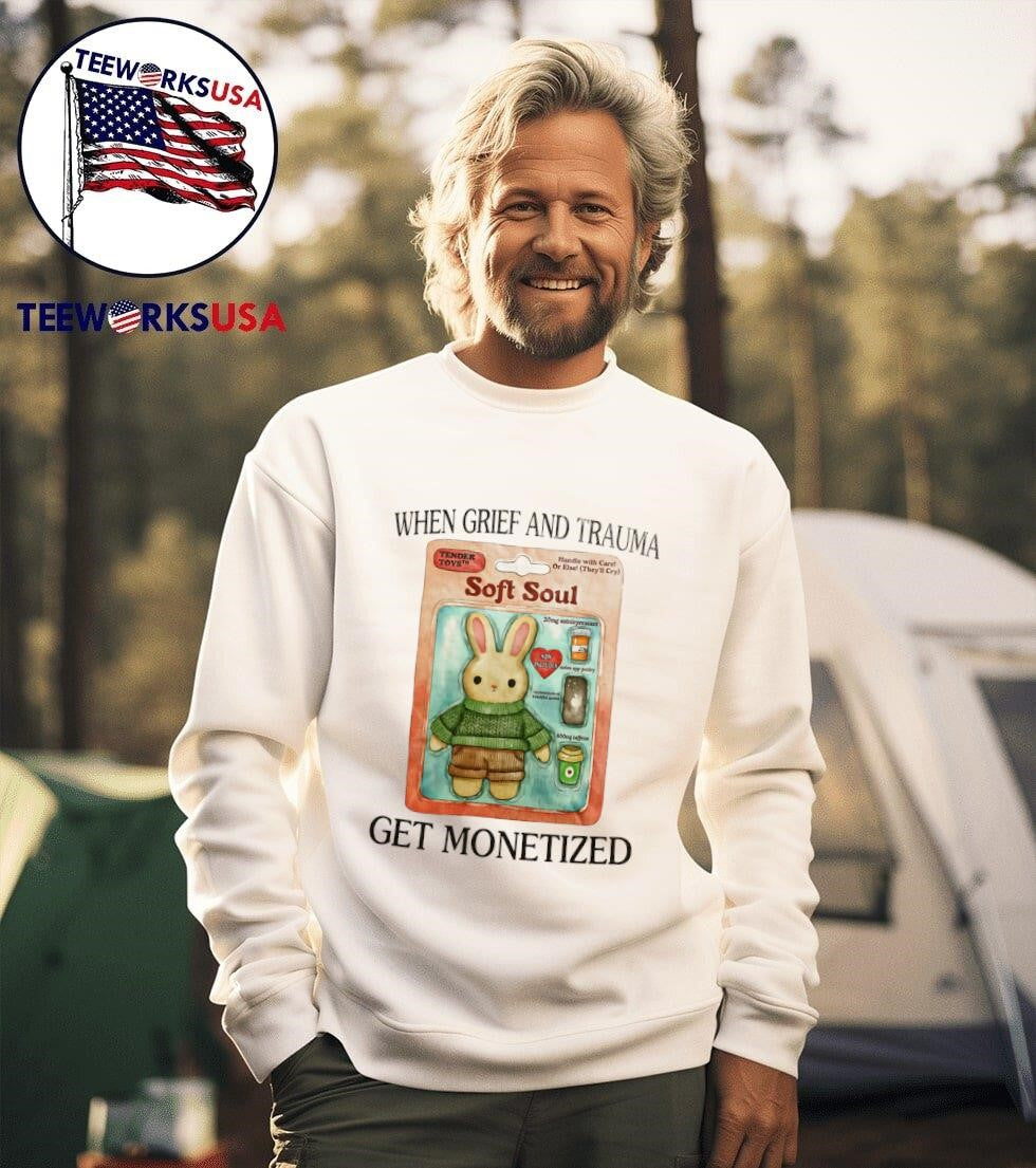 When grief and trauma get monetized - Adult & Kids T-Shirts, Sweatshirts & Hoodies apparel design preview 3