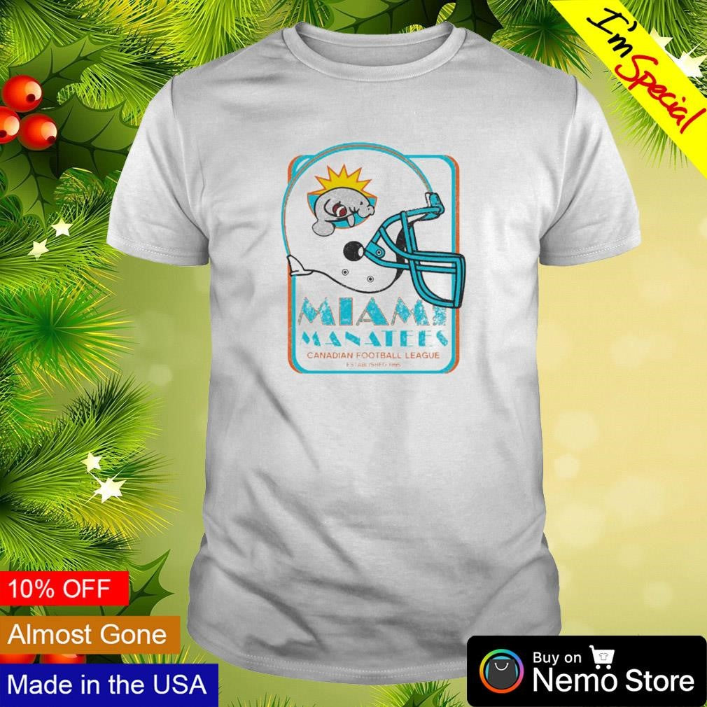 Miami Manatees Canadian football league - Adult & Kids T-Shirts, Sweatshirts & Hoodies apparel design preview 1