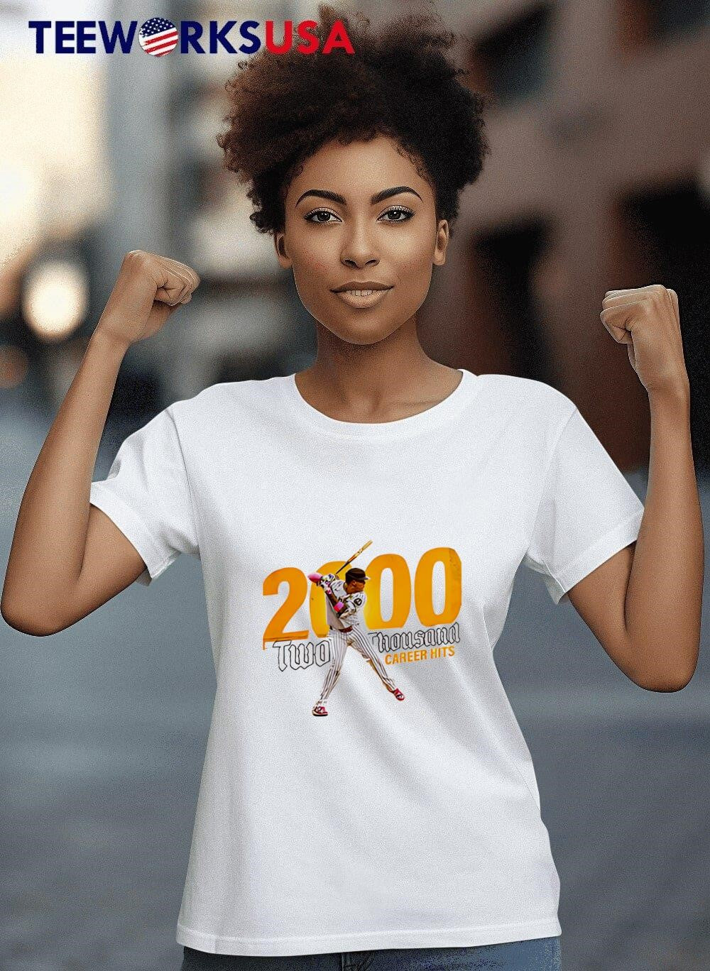San Diego Padres x Machado Two Thousand Career Hits - Adult & Kids T-Shirts, Sweatshirts & Hoodies apparel design preview 8