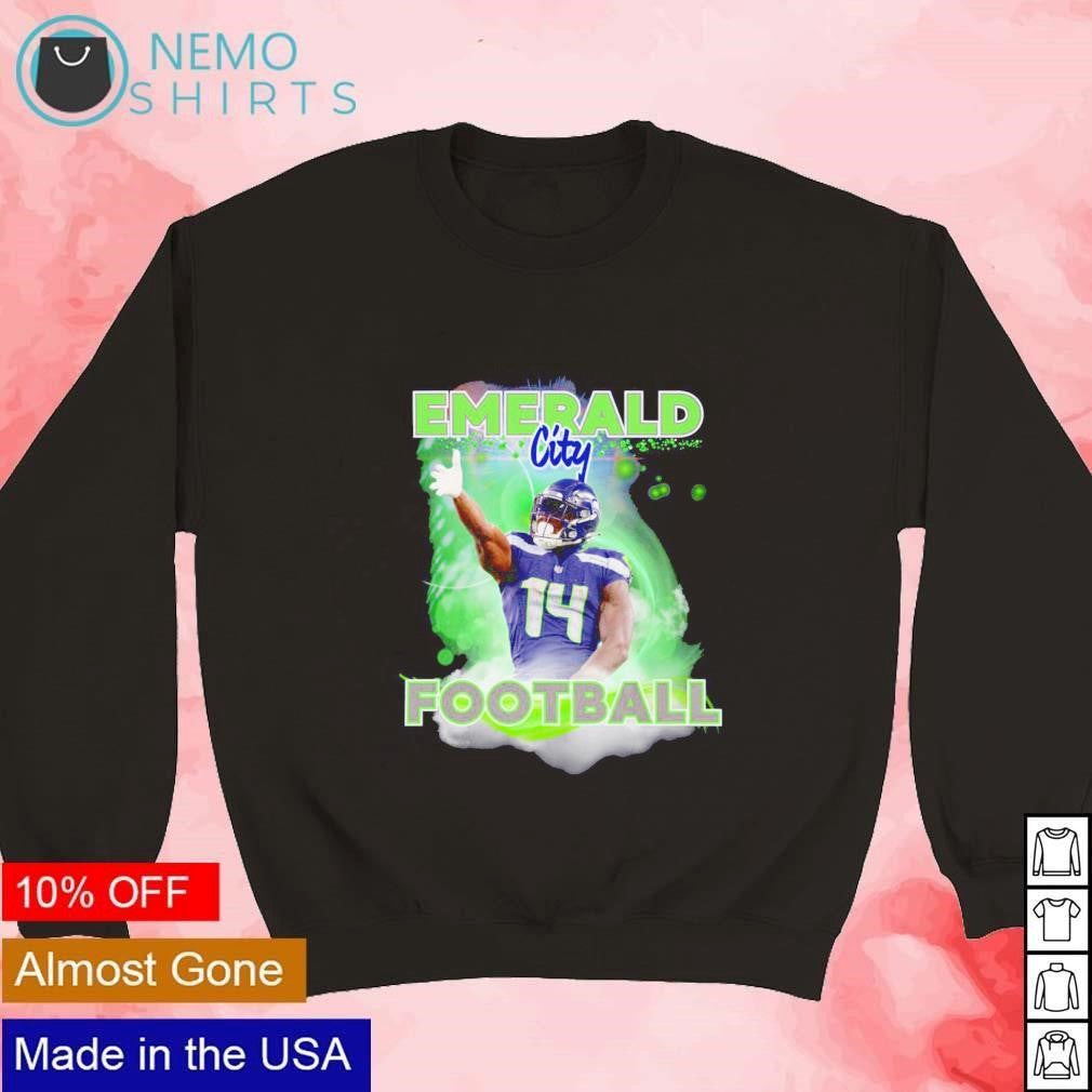 Emerald city football DK Metcalf Seattle Seahawks - Adult & Kids T-Shirts, Sweatshirts & Hoodies apparel design preview 3