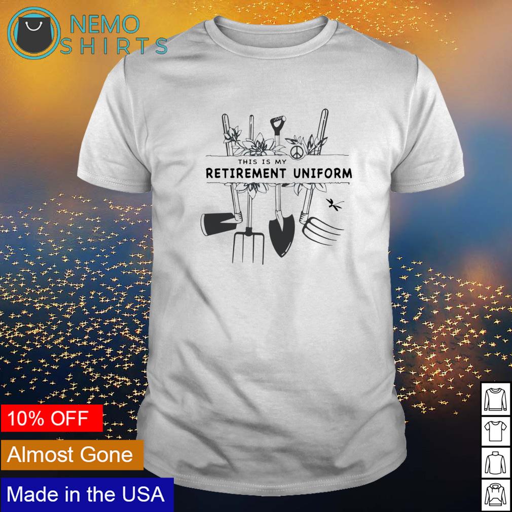 Gardening this is my retirement uniform - Adult & Kids T-Shirts, Sweatshirts & Hoodies apparel design preview 1