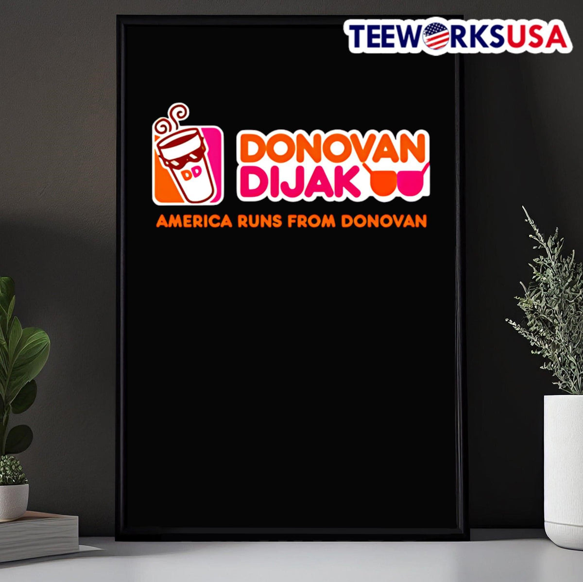 Donovan Dijak America runs from - Adult & Kids T-Shirts, Sweatshirts & Hoodies apparel design preview 5