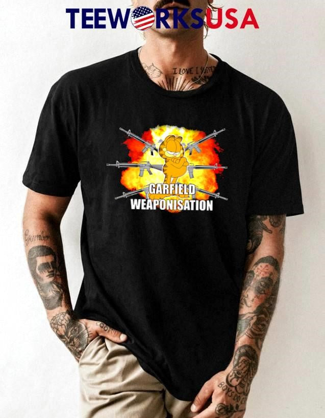 Garfield Weaponisation - Adult & Kids T-Shirts, Sweatshirts & Hoodies apparel design preview 1