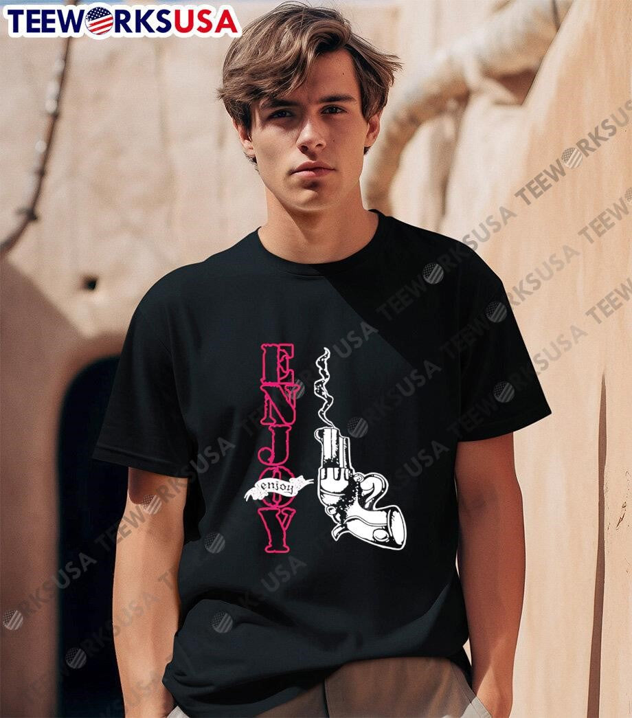 Enjoy smoking gun - Adult & Kids T-Shirts, Sweatshirts & Hoodies apparel design preview 1