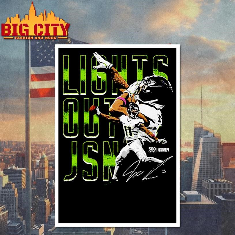 Jaxon Smith-Njigba Seattle Lights Out JSN - Adult & Kids T-Shirts, Sweatshirts & Hoodies apparel design preview 4