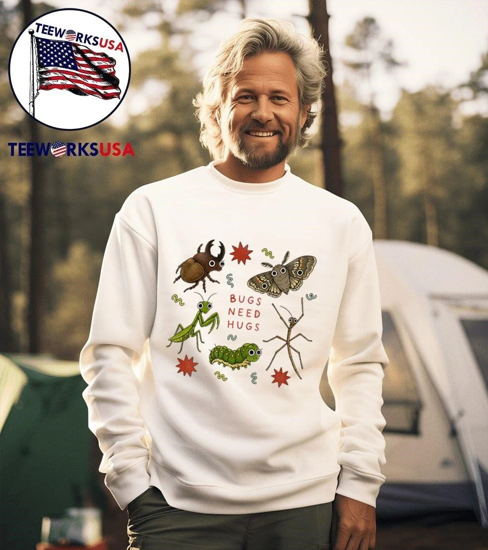 Bugs Need Hugs Science Teacher Cute Insect Friends - Adult & Kids T-Shirts, Sweatshirts & Hoodies apparel design preview 3