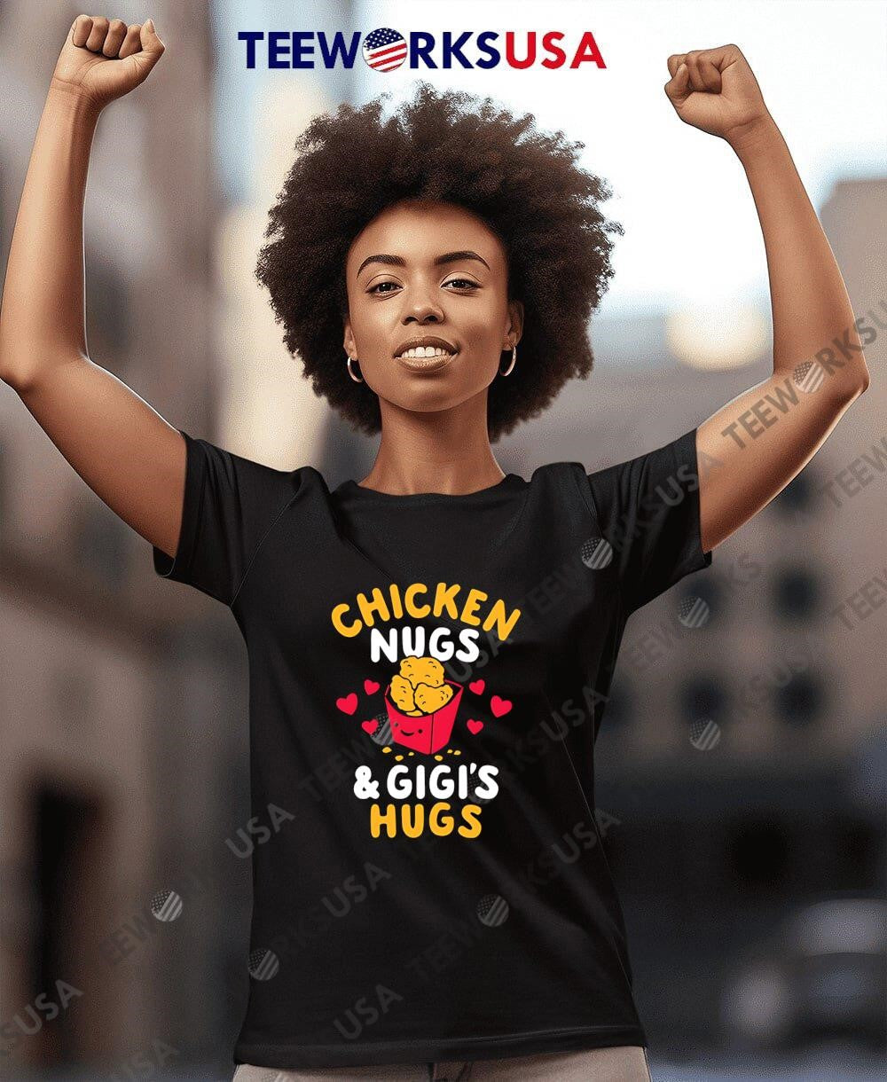 Chicken nug and gigis hugs - Adult & Kids T-Shirts, Sweatshirts & Hoodies apparel design preview 4