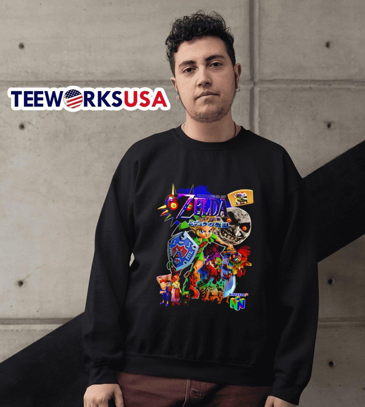 The Legend of Zelda Majora's Mask vintage - Adult & Kids T-Shirts, Sweatshirts & Hoodies apparel design preview 6