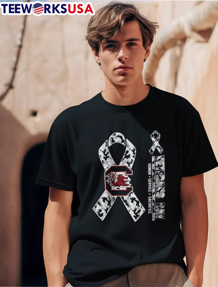 South Carolina Gamecocks x Veterans Day - Adult & Kids T-Shirts, Sweatshirts & Hoodies apparel design preview 1