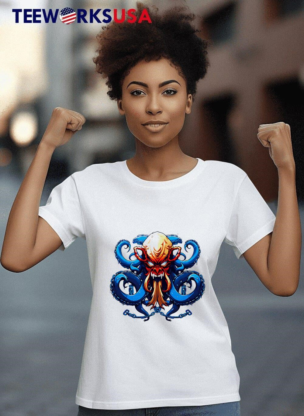 Devil Kraken Short Sleeve Performance - Adult & Kids T-Shirts, Sweatshirts & Hoodies apparel design preview 8