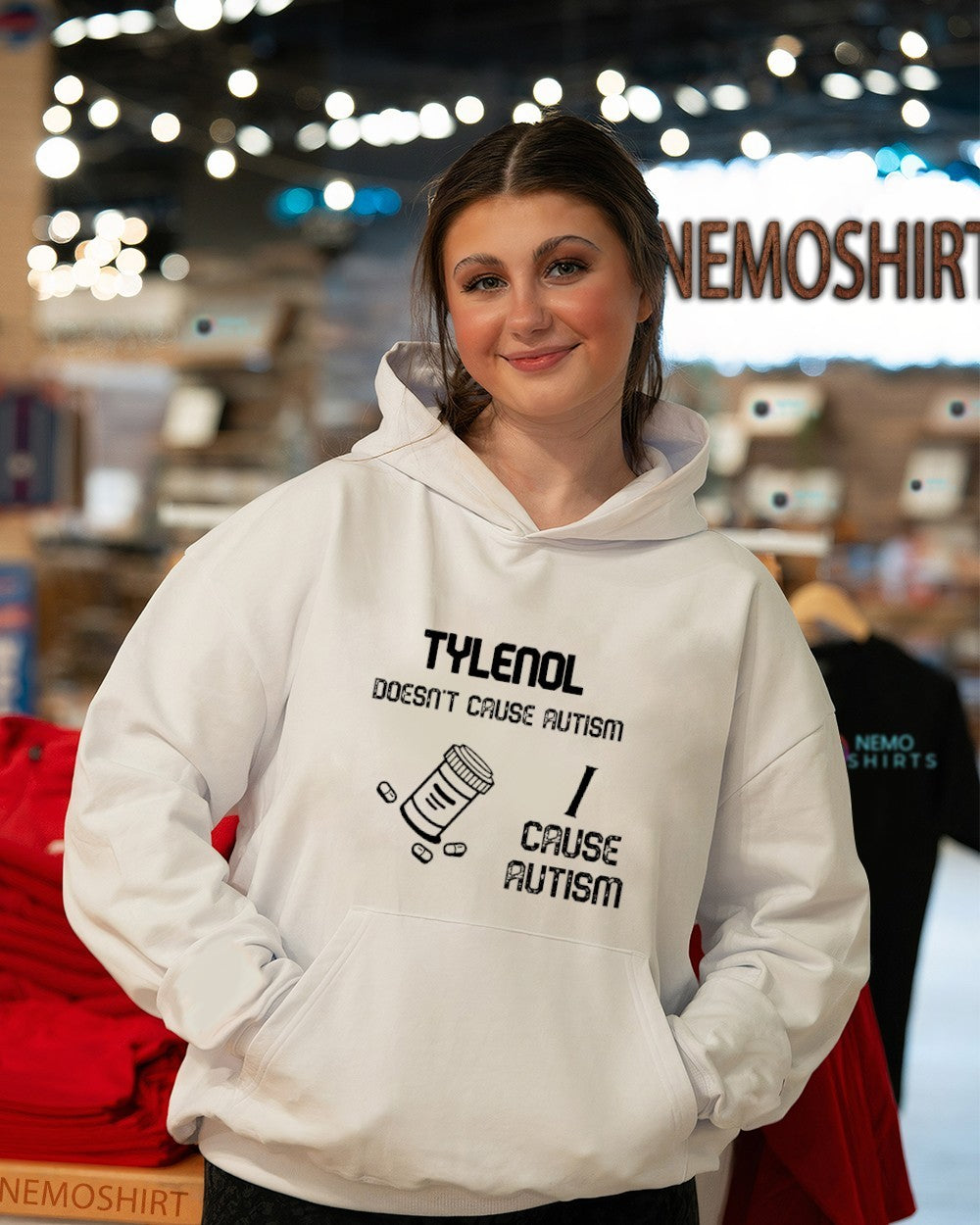 Tylenol doesn't cause autism I - Adult & Kids T-Shirts, Sweatshirts & Hoodies apparel design preview 5