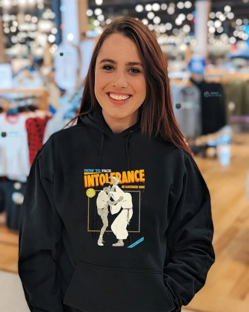 How to Face Intolerance An Illustrated Guide - Adult & Kids T-Shirts, Sweatshirts & Hoodies apparel design preview 5
