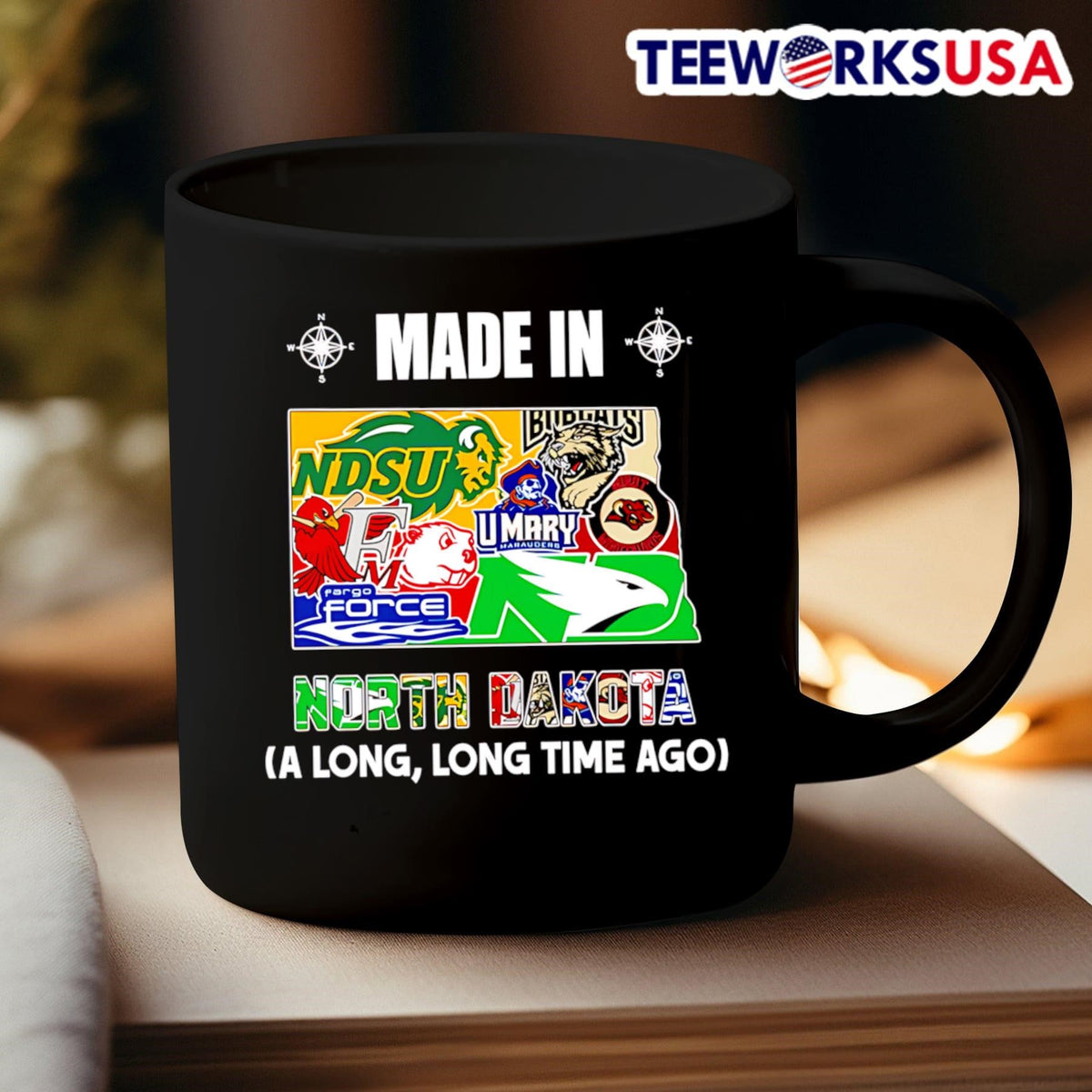 Made in North Dakota a long time ago - Adult & Kids T-Shirts, Sweatshirts & Hoodies apparel design preview 3