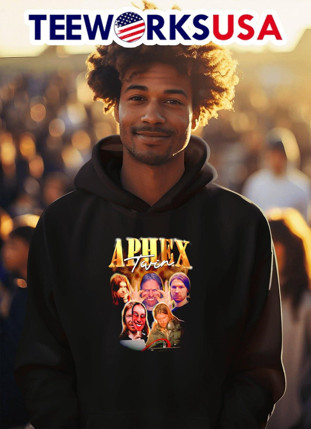 Aphex Twin Chris Cunningham bootleg - Adult & Kids T-Shirts, Sweatshirts & Hoodies apparel design preview 2
