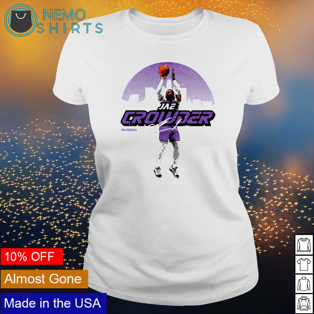 Phoenix Basketball Jae Crowder Skyline throw the ball - Adult & Kids T-Shirts, Sweatshirts & Hoodies apparel design preview 3