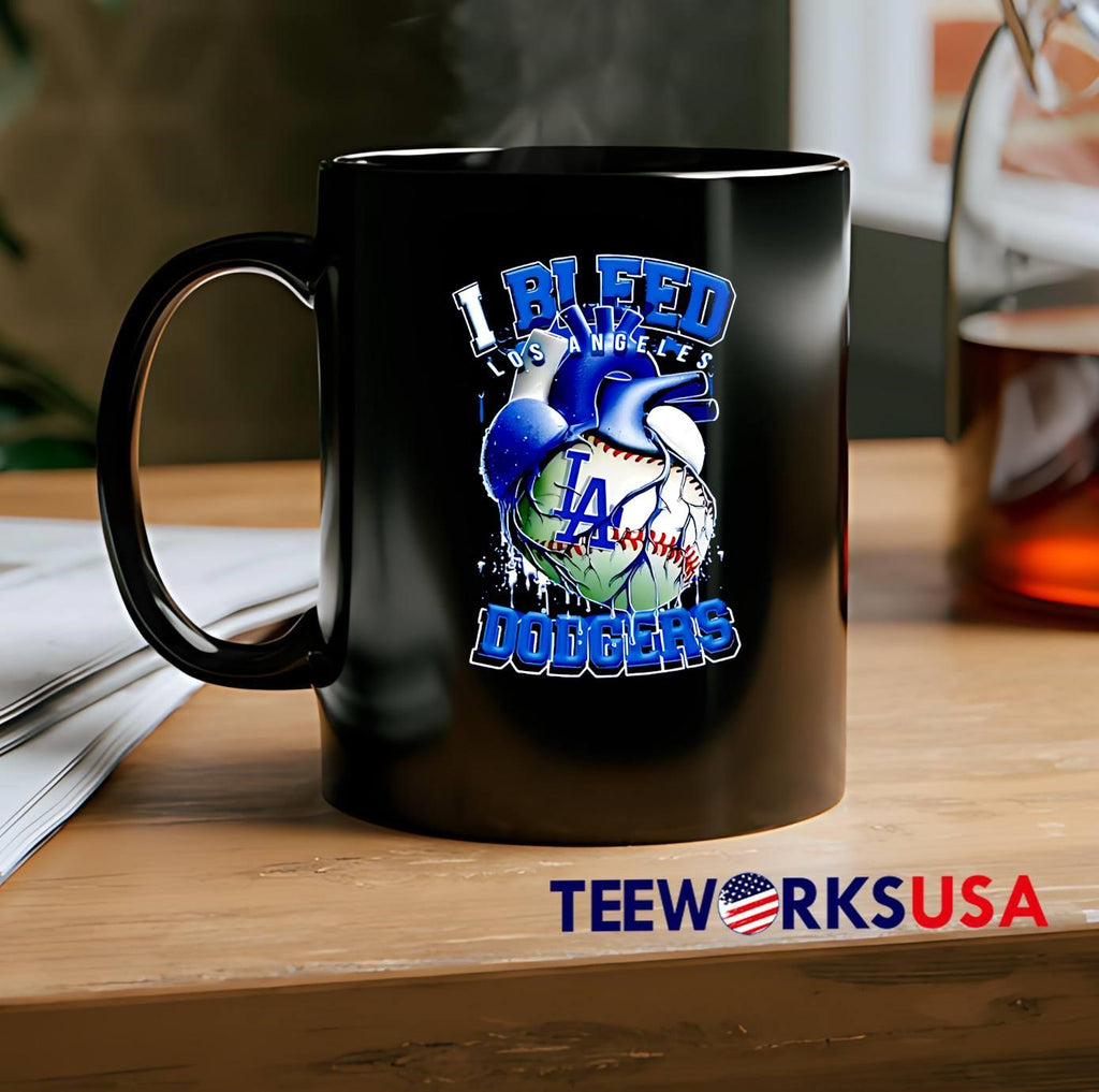 I Bleed Los Angeles Dodgers - Adult & Kids T-Shirts, Sweatshirts & Hoodies apparel design preview 2