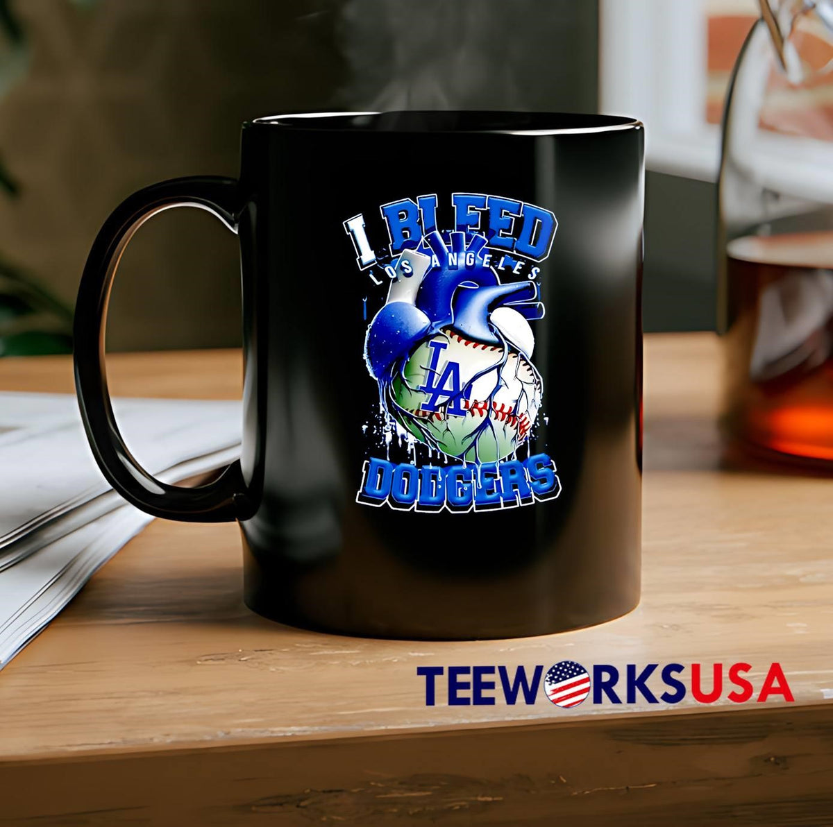 I Bleed Los Angeles Dodgers - Adult & Kids T-Shirts, Sweatshirts & Hoodies apparel design preview 2