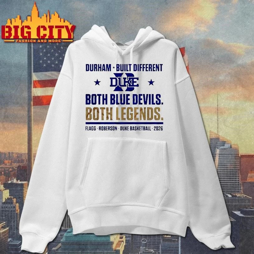 Cooper Flagg both legends Duke Blue Devils basketball - Adult & Kids T-Shirts, Sweatshirts & Hoodies apparel design preview 2