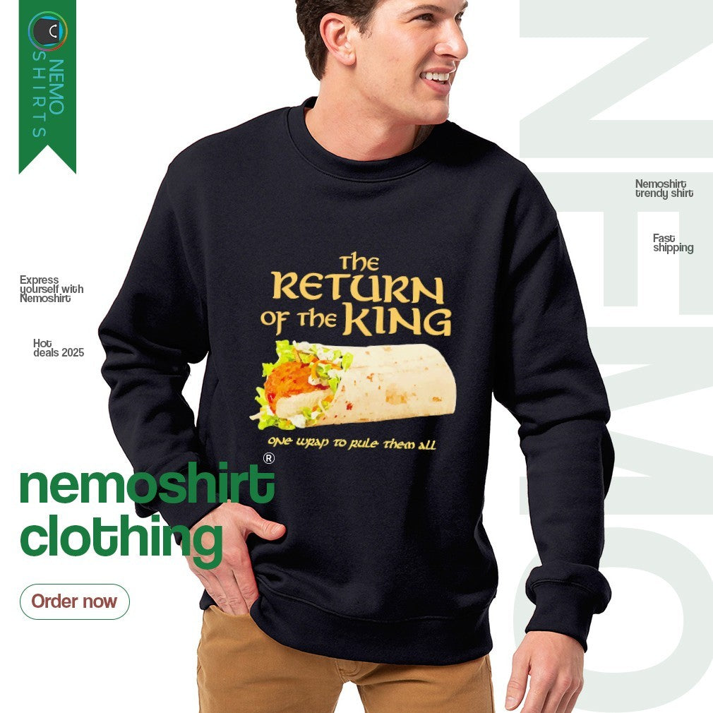 The return of king one wrap to rule them all - Adult & Kids T-Shirts, Sweatshirts & Hoodies apparel design preview 4