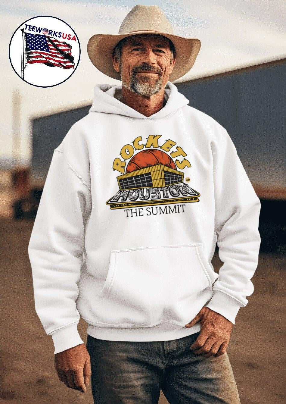 Houston Rockets The Summit Arena - Adult & Kids T-Shirts, Sweatshirts & Hoodies apparel design preview 2