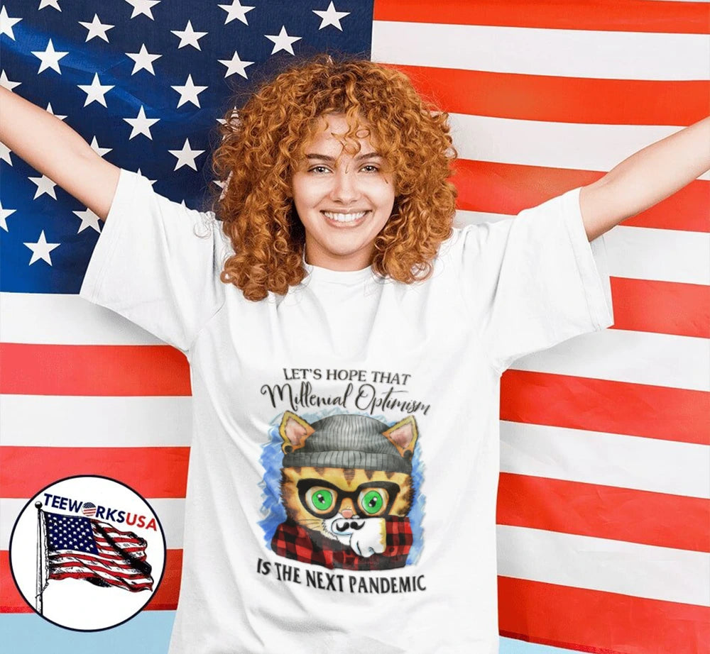 Let's Hope That Millenial Optimism Is The Next - Adult & Kids T-Shirts, Sweatshirts & Hoodies apparel design preview 2