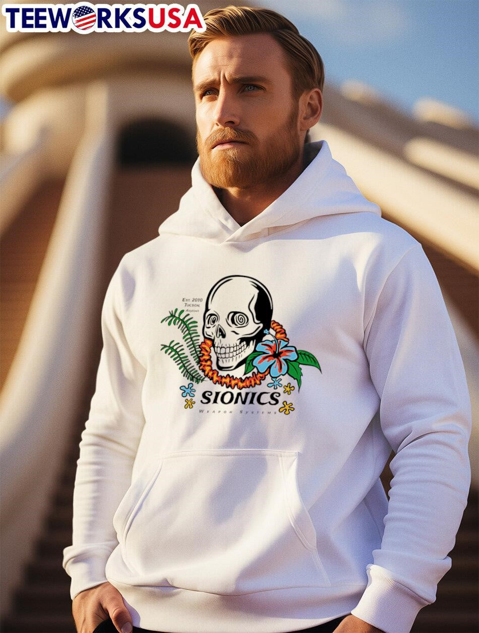 Sionics Weapon Systems Skull - Adult & Kids T-Shirts, Sweatshirts & Hoodies apparel design preview 2
