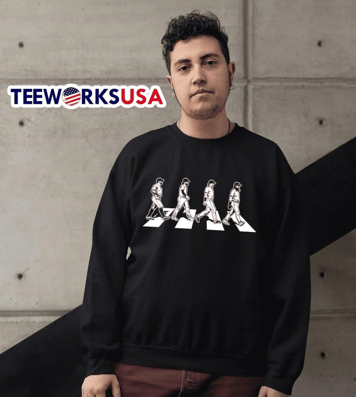 Philadelphia Phillies London series crossing Abbey - Adult & Kids T-Shirts, Sweatshirts & Hoodies apparel design preview 3