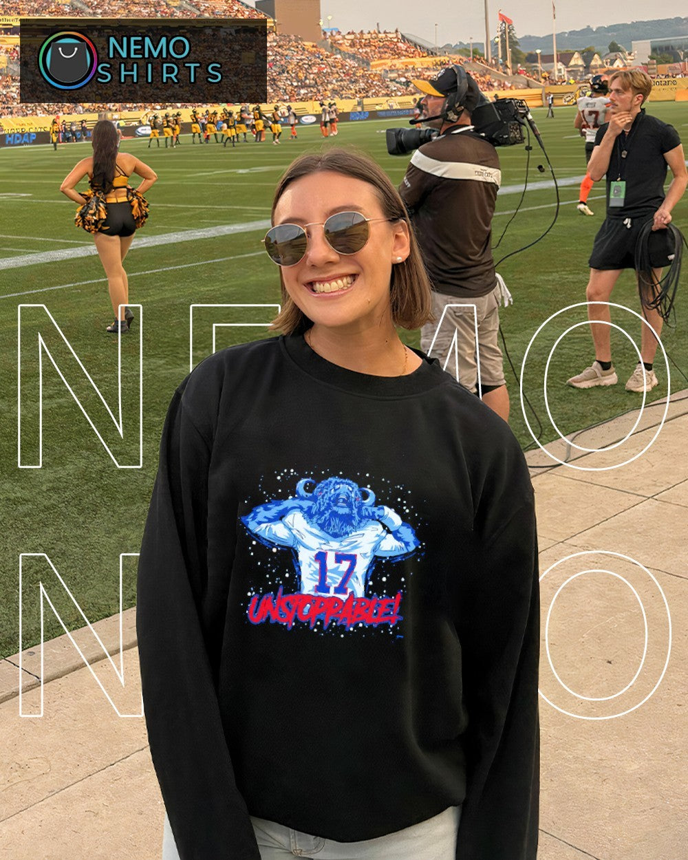 Unstoppable Josh Allen Buffalo Bills mascot - Adult & Kids T-Shirts, Sweatshirts & Hoodies apparel design preview 6