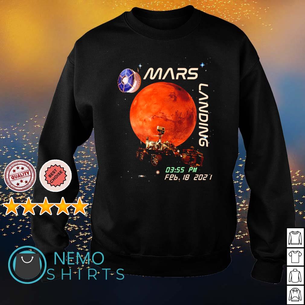 Mars landing February 18 2021 - Adult & Kids T-Shirts, Sweatshirts & Hoodies apparel design preview 4