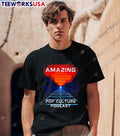 Amazing Pop Culture Podcast Synthwave - Adult & Kids T-Shirts, Sweatshirts & Hoodies apparel design preview 1
