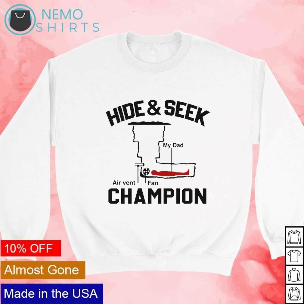 Hide and seek air vent fan champion - Adult & Kids T-Shirts, Sweatshirts & Hoodies apparel design preview 4