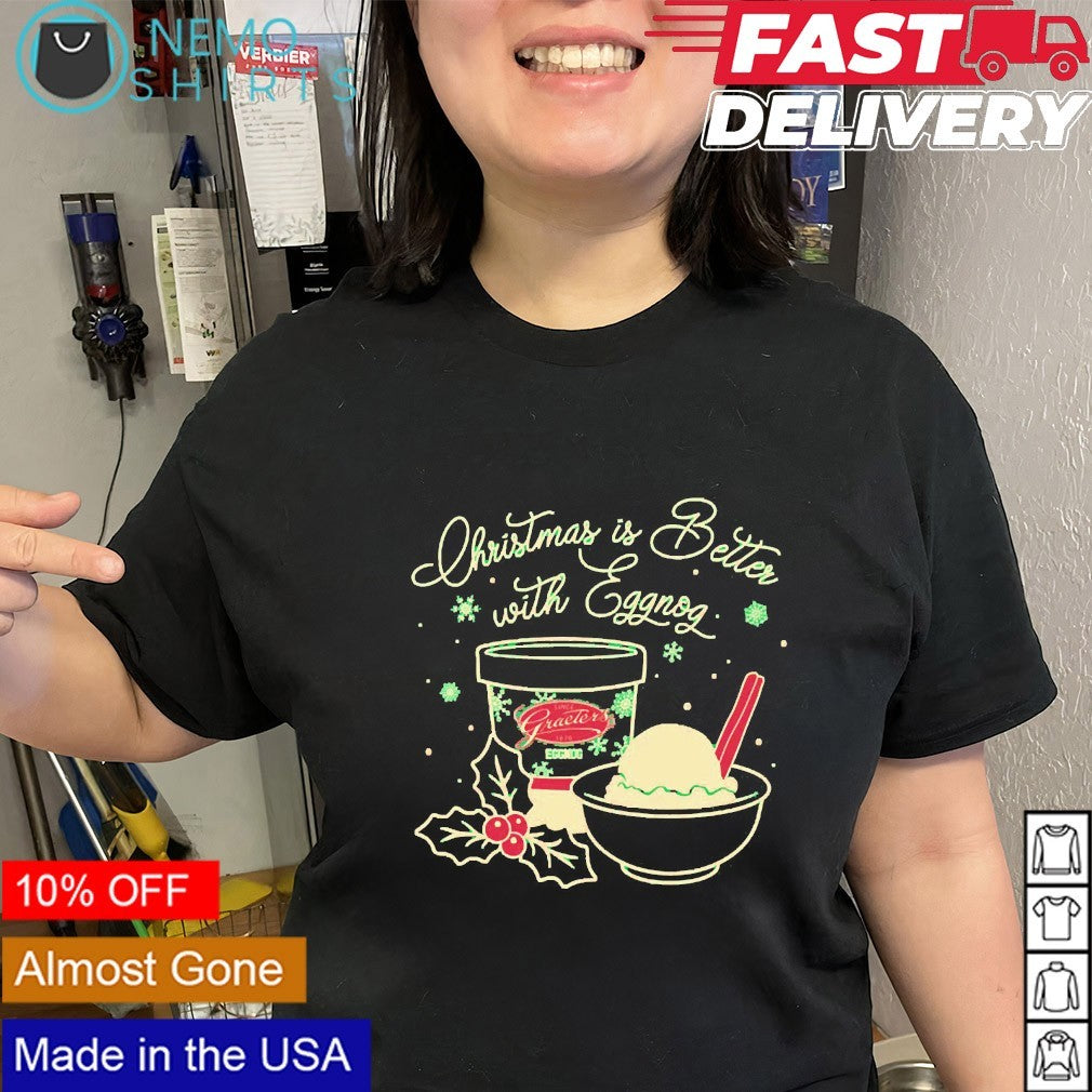 Christmas is better with eggnog - Adult & Kids T-Shirts, Sweatshirts & Hoodies apparel design preview 3