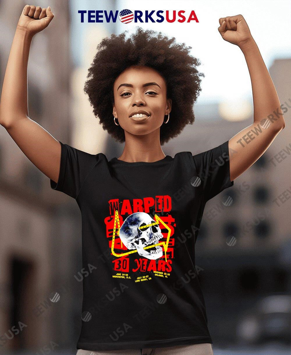 Vans Warped Tour 30 Years Skull - Adult & Kids T-Shirts, Sweatshirts & Hoodies apparel design preview 7