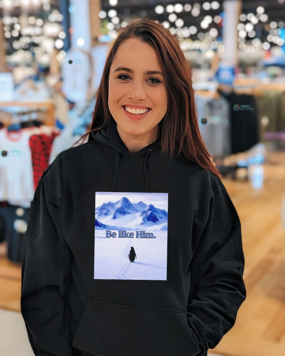 Be like him nihilist penguin - Adult & Kids T-Shirts, Sweatshirts & Hoodies apparel design preview 3