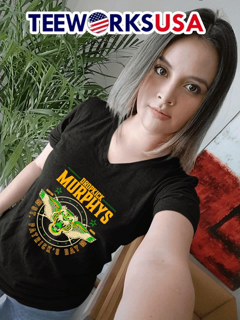 Dropkick Murphys St. Patrick's Day 2025 Tiger Tour - Adult & Kids T-Shirts, Sweatshirts & Hoodies apparel design preview 7