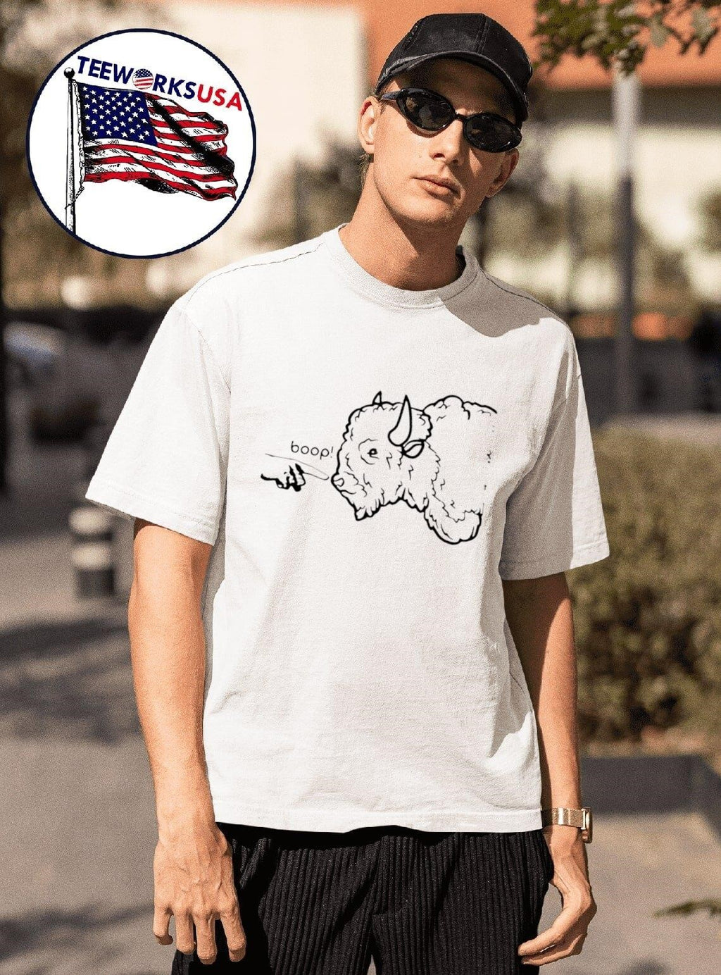 Boop the bison - Adult & Kids T-Shirts, Sweatshirts & Hoodies apparel design preview 1
