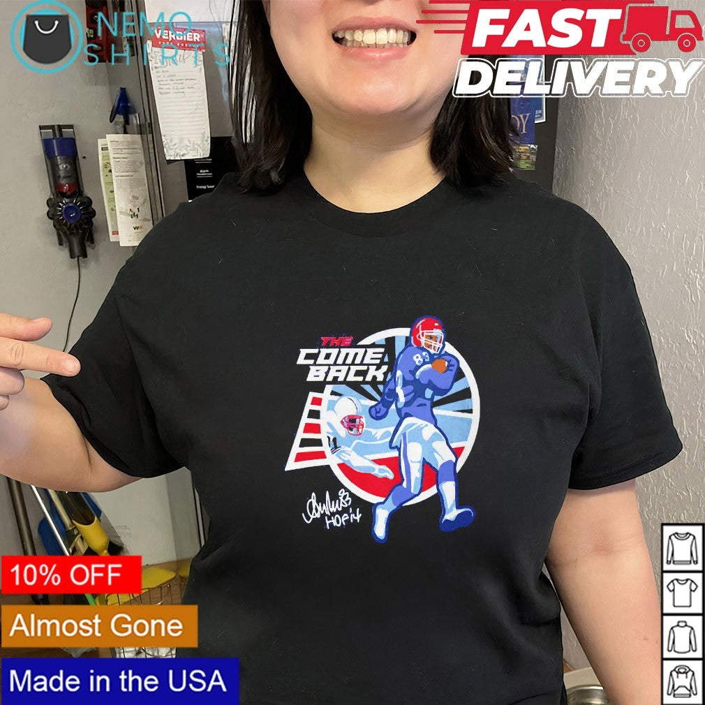 The comeback Buffalo Bills Andre Reed signature HOF - Adult & Kids T-Shirts, Sweatshirts & Hoodies apparel design preview 2