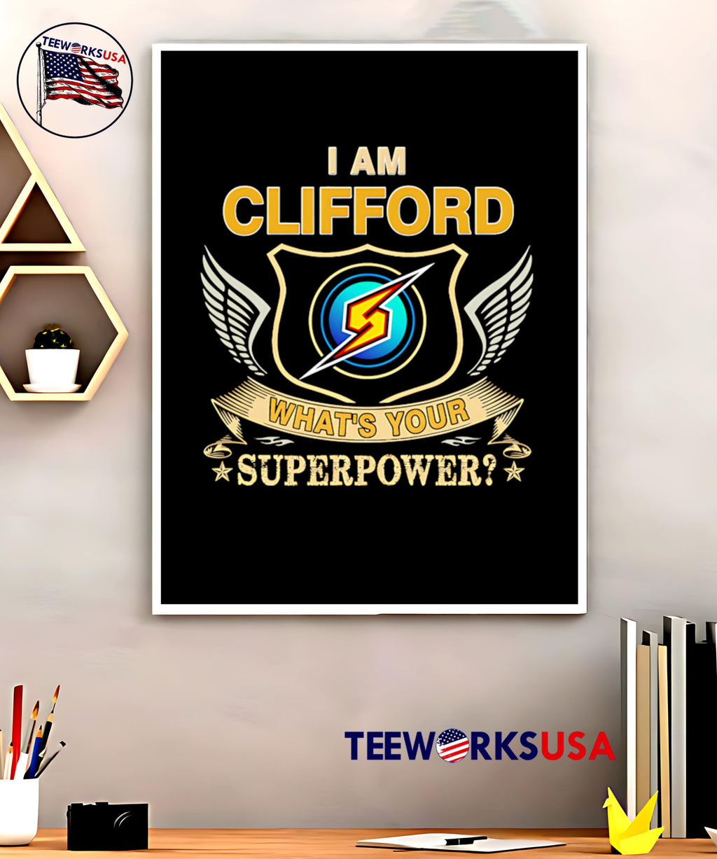 I Am Clifford what's your superpower - Adult & Kids T-Shirts, Sweatshirts & Hoodies apparel design preview 5