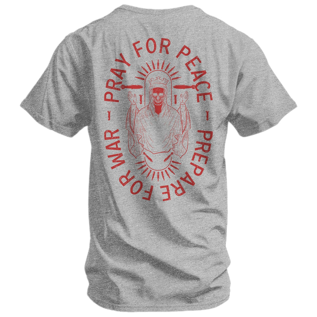 Pray For Peace. Prepare War. Men's - Adult & Kids T-Shirts, Sweatshirts & Hoodies apparel design preview 13