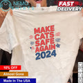 Make cats safe again 2024 debate - Adult & Kids T-Shirts, Sweatshirts & Hoodies apparel design preview 1