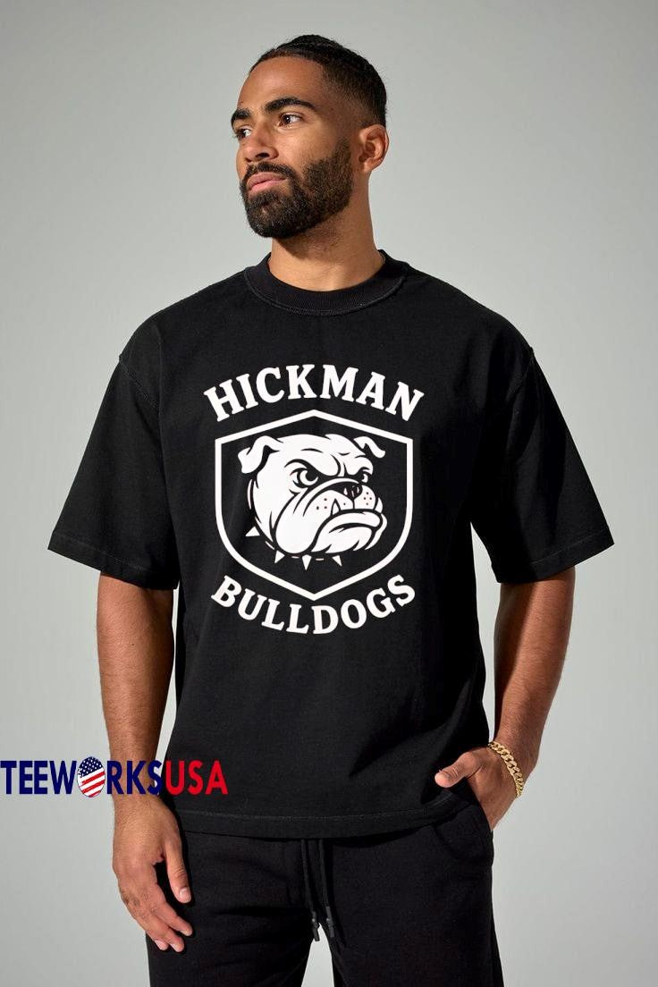 Hickman Bulldogs cute mascot - Adult & Kids T-Shirts, Sweatshirts & Hoodies apparel design preview 1