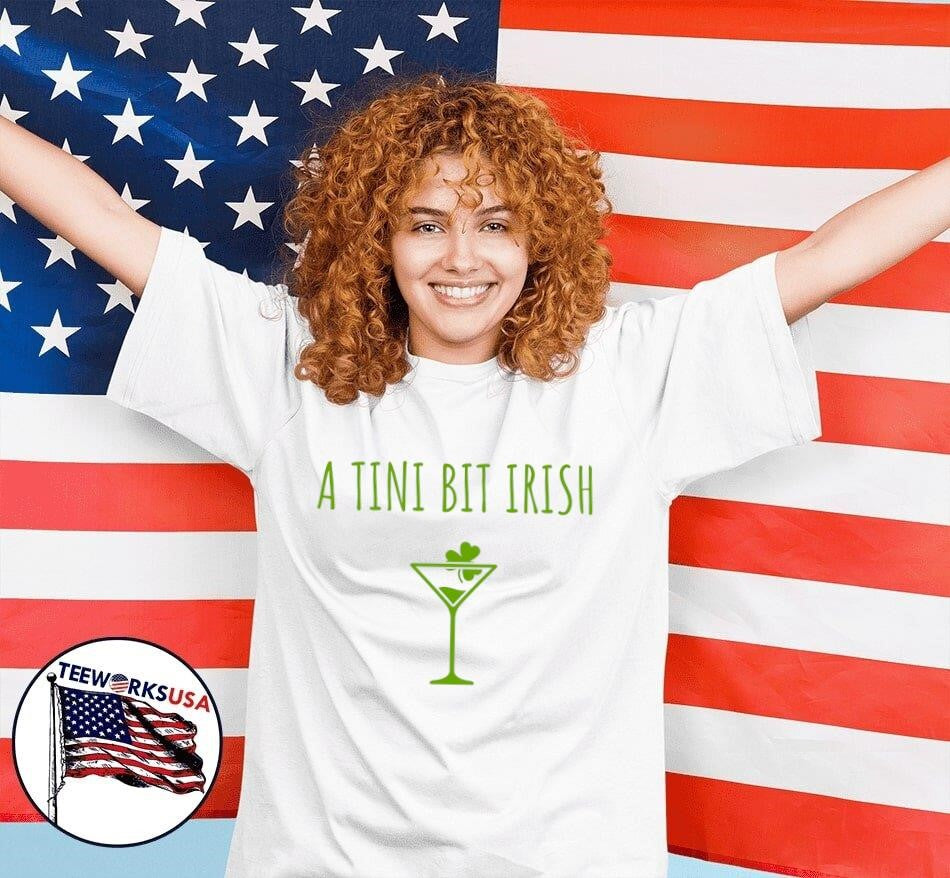 A Tini Bit Irish - Adult & Kids T-Shirts, Sweatshirts & Hoodies apparel design preview 7