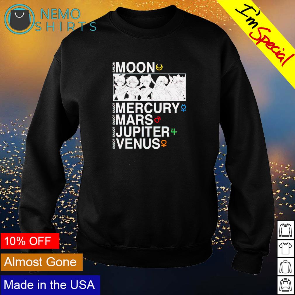 Sailor Moon mercury mars jupiter venus - Adult & Kids T-Shirts, Sweatshirts & Hoodies apparel design preview 4