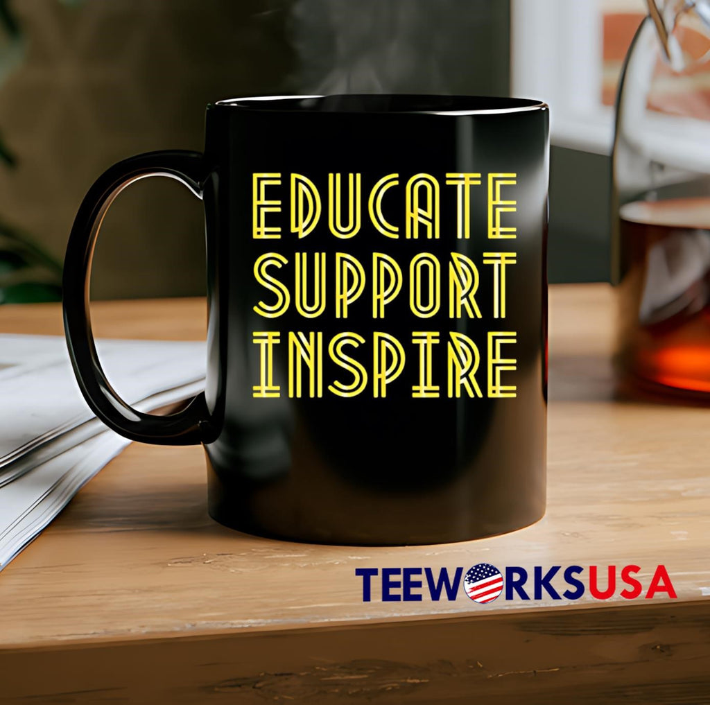 Educate Support Inspire - Adult & Kids T-Shirts, Sweatshirts & Hoodies apparel design preview 2