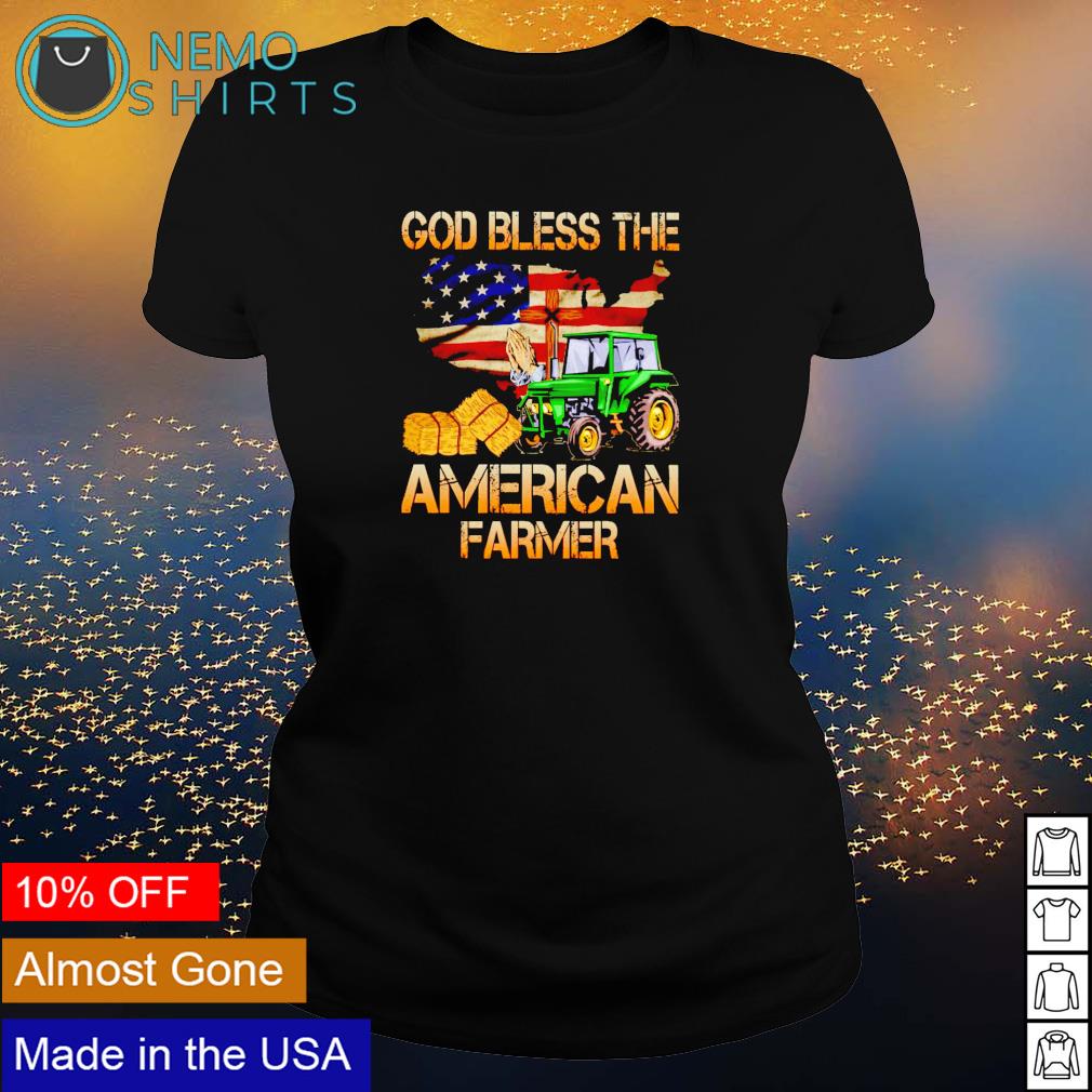 Tractor God bless the American farmer - Adult & Kids T-Shirts, Sweatshirts & Hoodies apparel design preview 3