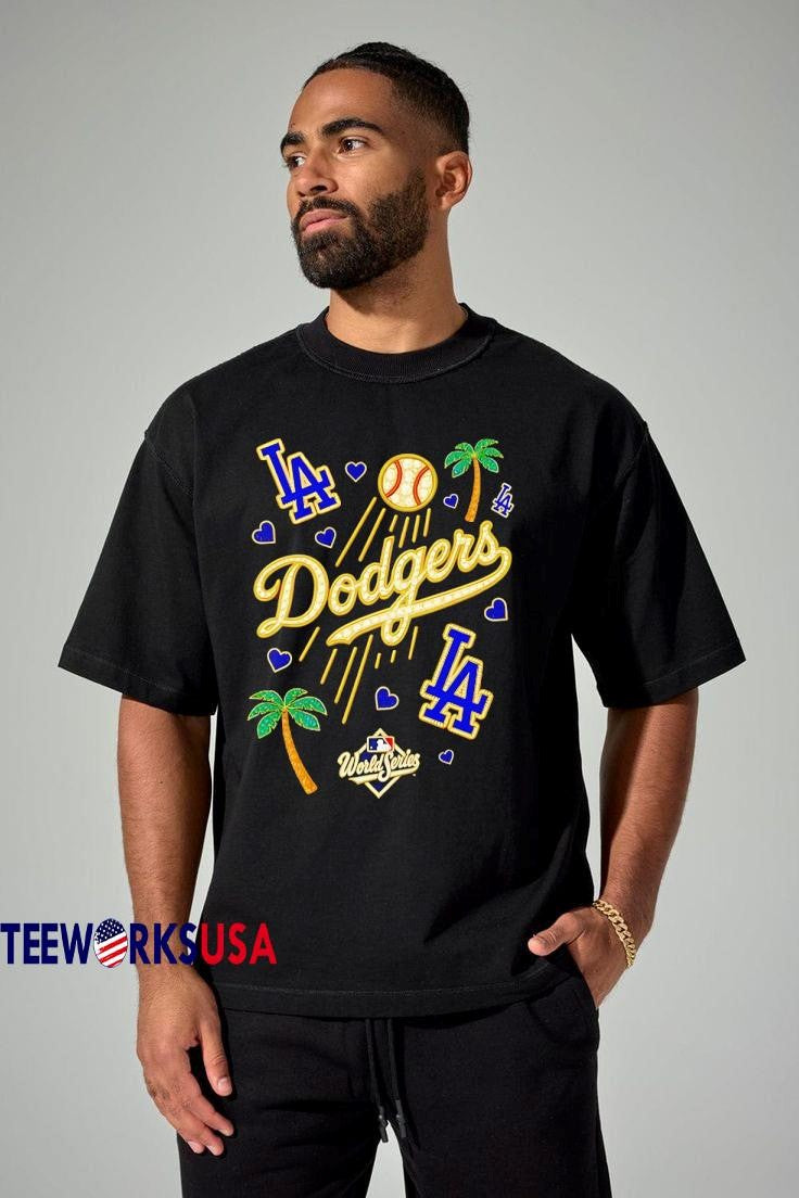 Top Dodgers World Series Bling 2025 - Adult & Kids T-Shirts, Sweatshirts & Hoodies apparel design preview 1