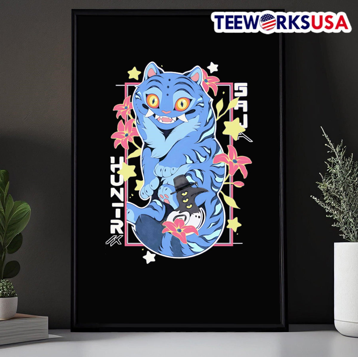 KPop Demon Hunters tiger cartoon - Adult & Kids T-Shirts, Sweatshirts & Hoodies apparel design preview 5