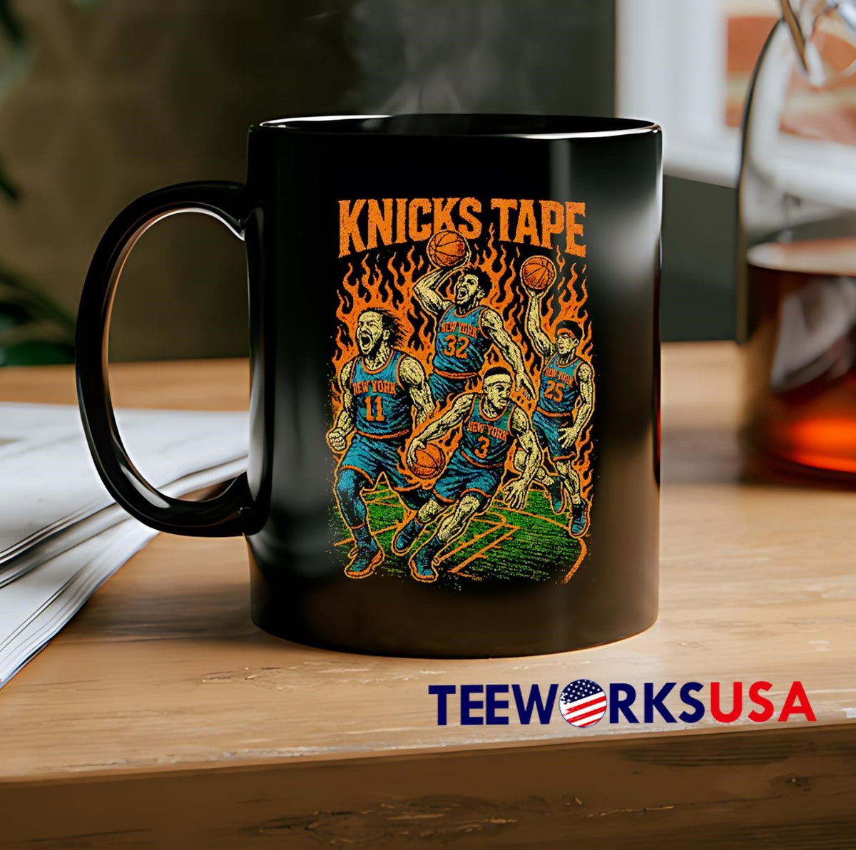 Knicks Tape Inferno heat - Adult & Kids T-Shirts, Sweatshirts & Hoodies apparel design preview 2