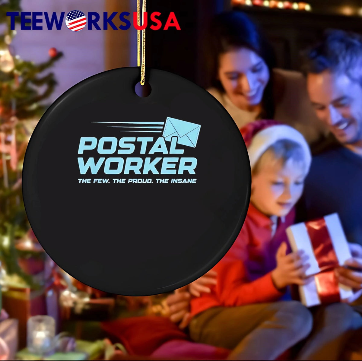 The Few Proud Insane Postal Worker - Adult & Kids T-Shirts, Sweatshirts & Hoodies apparel design preview 4